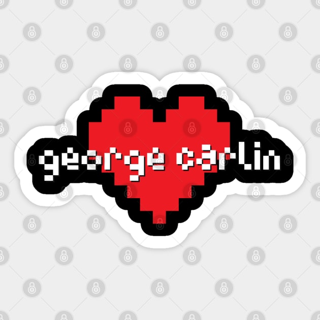 George carlin -> pixel art Sticker by LadyLily